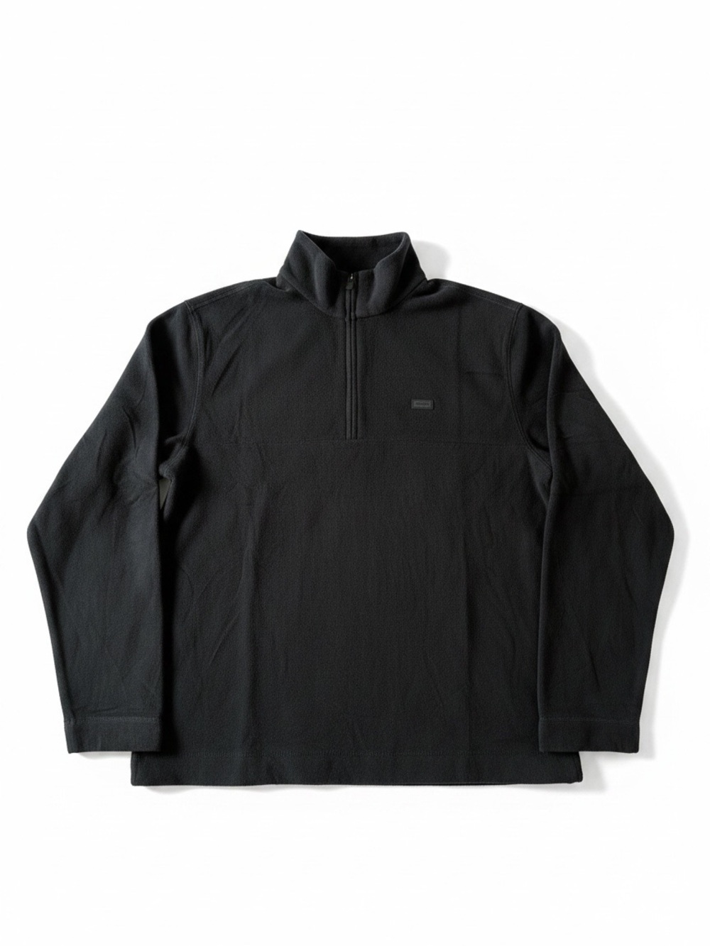 Rains Addis Black Half-Zip Fleece Pullover Unisex Size Small NWT